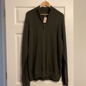 Eddie Bauer olive green sweater